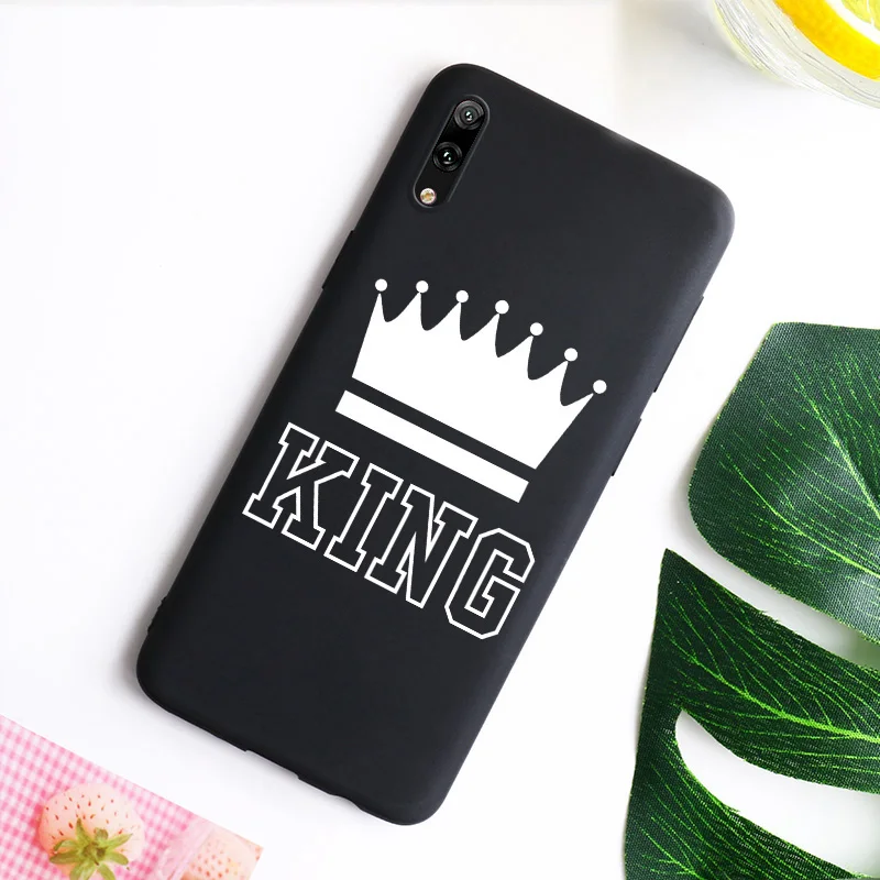 Чехол для телефона King queen Crown, пары, для huawei Y5 Y7 Pro Y9 Y3 II Y7 Prime, яркие цвета, мягкие силиконовые чехлы из ТПУ