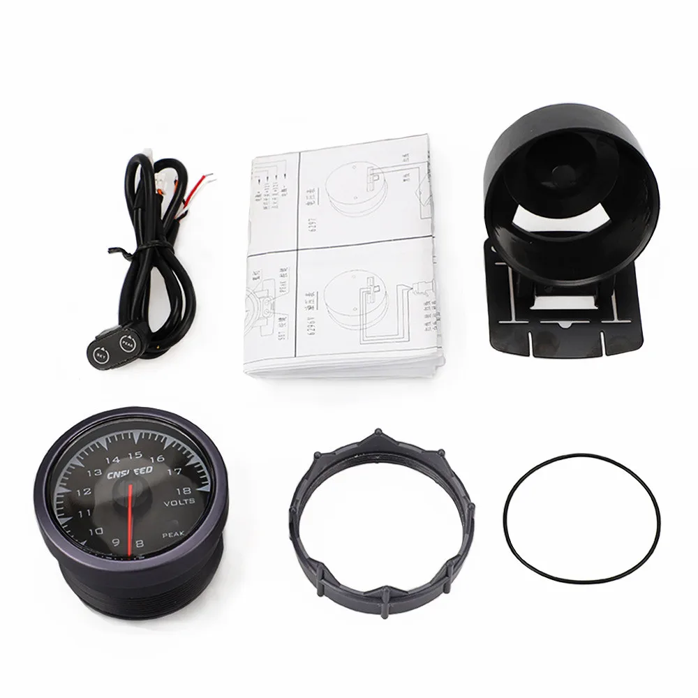 Диагностический инструмент 2 дюйма/52 мм автомобильный вольтметр с 7