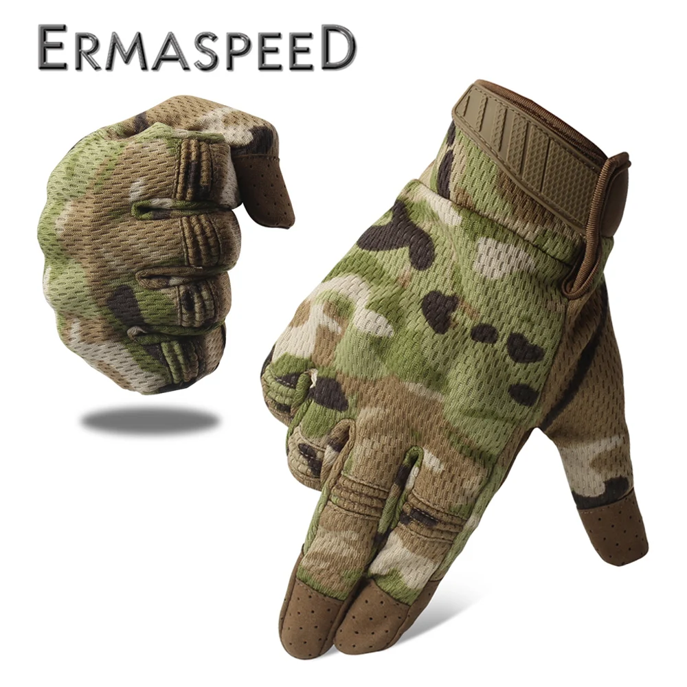 Пара мотоциклетных перчаток зимние тактические камуфляжные перчатки для гонок