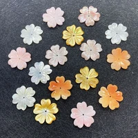 1pcs natural sea shell pendant flowers design pink queen shell jewelry making accessories diy earrings necklace bracelet charms