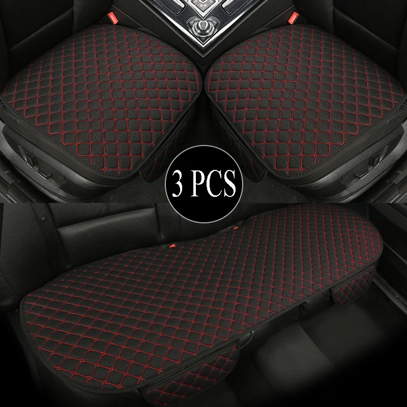 5 seats car seat cover protector car accessori backrest front rear seat back waist washable cushion pad mat auto four seasons free global shipping