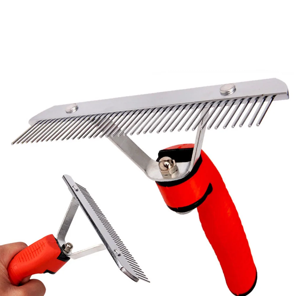 Расческа для домашних питомцев сверхбольшая груминга и вычесывания крупных