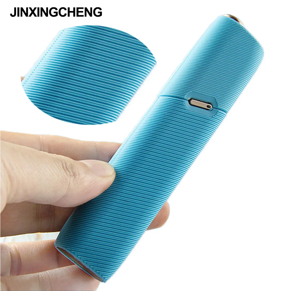 JINXINGCHENG 11 цветов жидкий силиконовый кошеек чехол для iqos multi 3,0 чехол спиральный узор чехол для iqos 3 мульти-Аксессуары