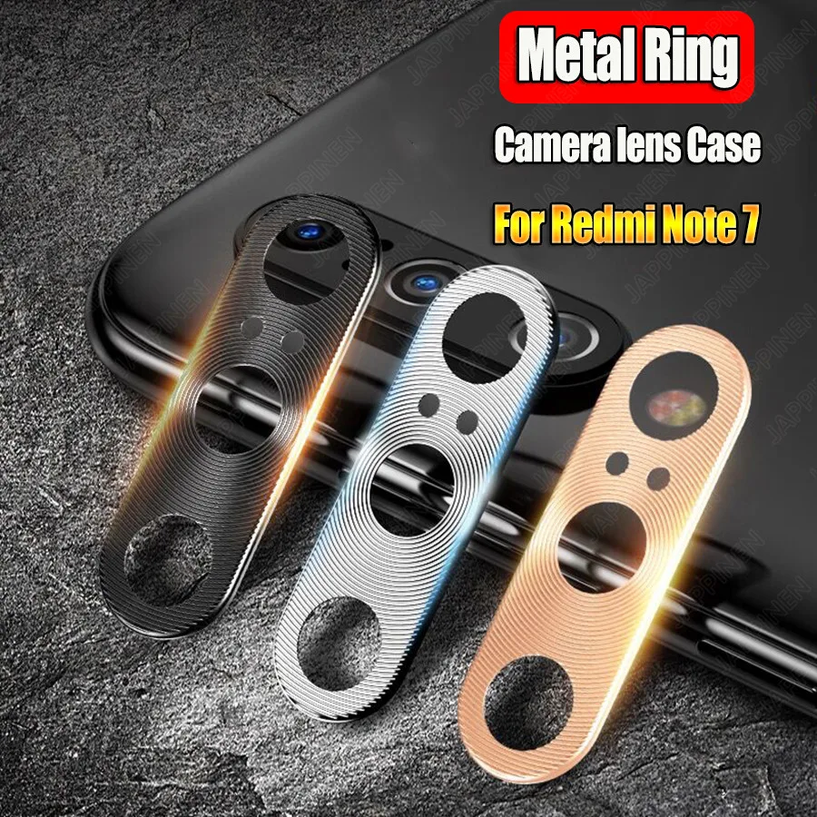 Camera Lens Metal Ring For Xiaomi Redmi Note 8 7 K20 Pro Mi 9T 9 SE A2 A3 CC9 CC9e 6X mix 3 Back Protector Cover Case |