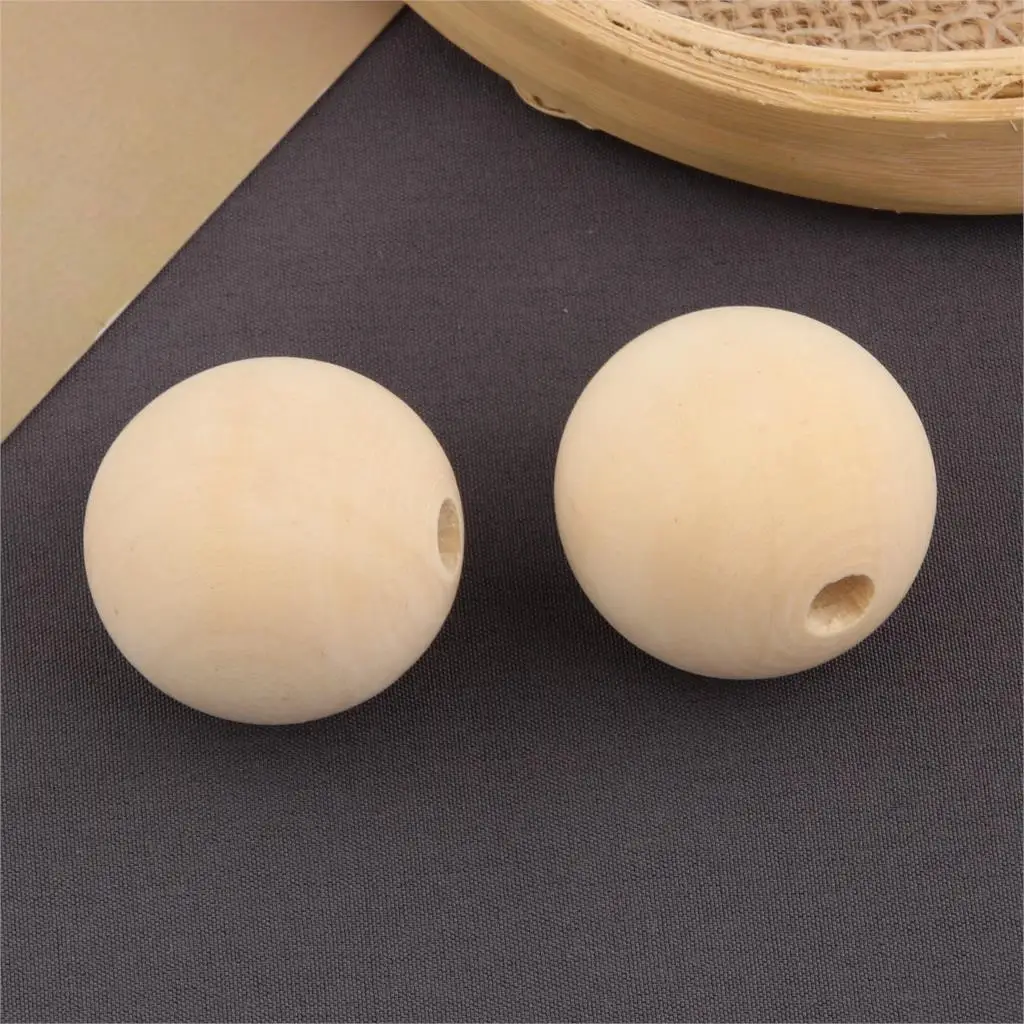 10 шт. бусины из натурального дерева без лака|wood spacer|connector diyspacer beads |