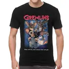 Мужские футболки Gremlins Mogwai, новые футболки с коротким рукавом в стиле 80-х, хлопковые футболки с изображением монстров, одежда