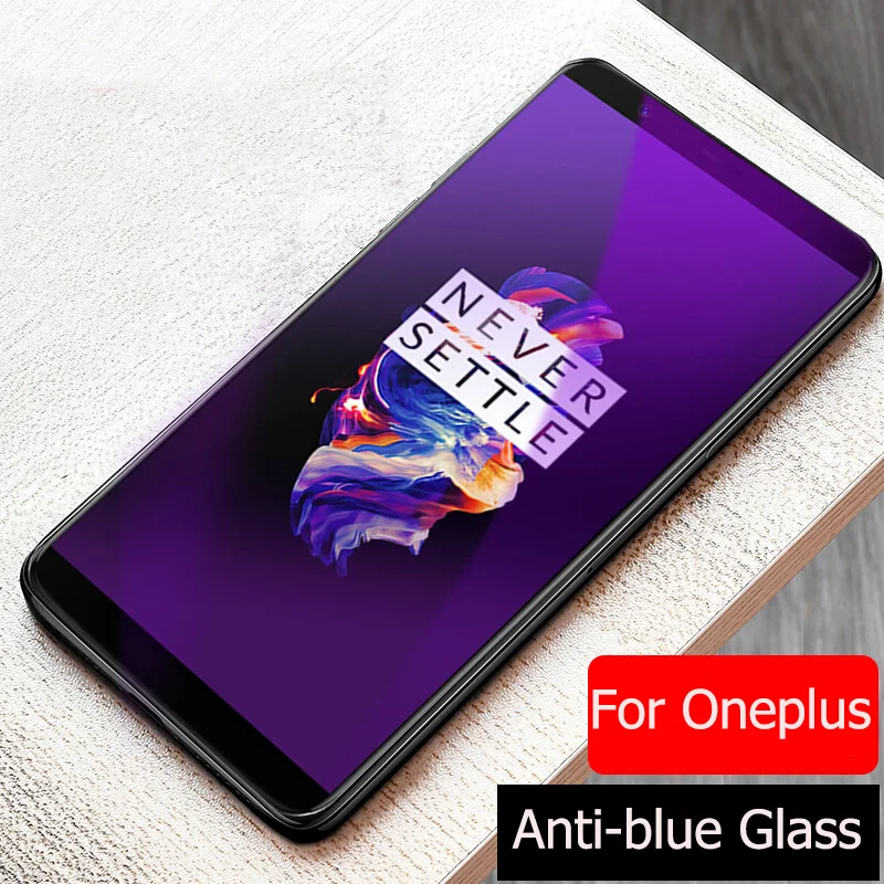 Защитное стекло UVR для Oneplus 5T 5 противосинее фиолетосветильник 2.5D закаленное