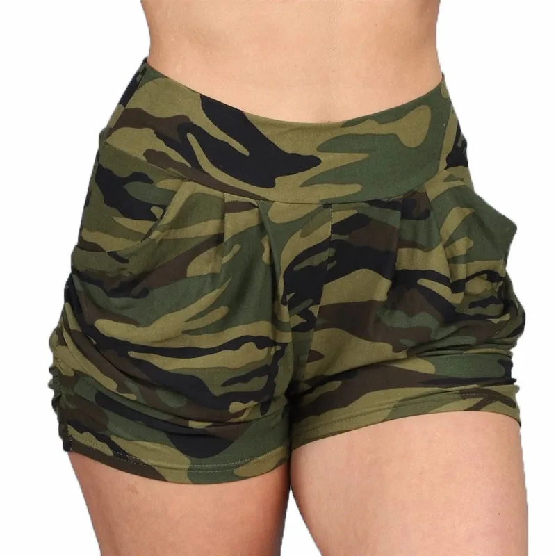 

Fashion Leopard Print Women Shorts Casual Camouflage Print Fitness Short For Lady Women High Waist soft Casual Biker short
