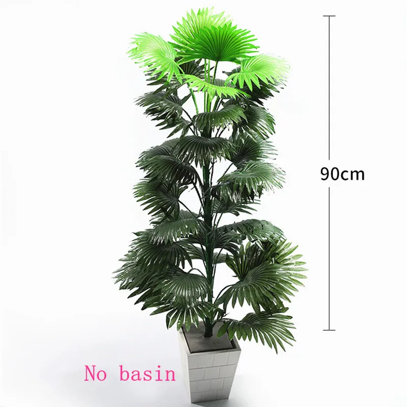Искусственное большое пальмовое дерево с листьями 90 см имитация растений