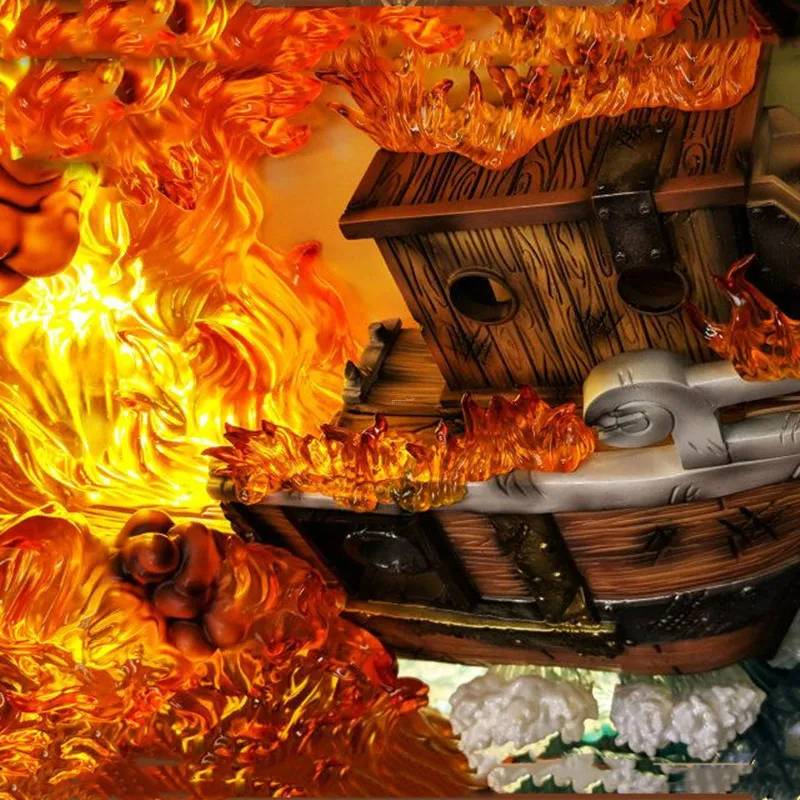 

Anime One Piece Going Merry Statue The Straw Hat Pirates Bust Full-Length Portrait LED Light GK Action Figure Toy BOX 55CM Q455