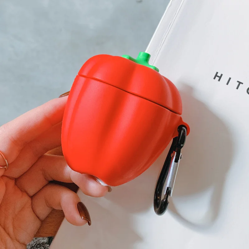 Чехол для AirPods с милым 3D рисунком авокадо, чехол для наушников Apple Airpods 2, силиконовый чехол для наушников Air pods, ремешок для наушников - Цвет: Style 10