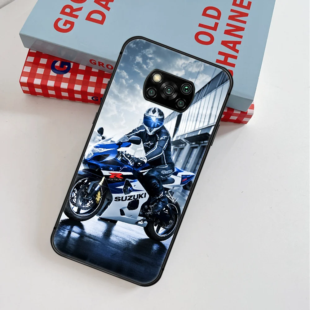 

Suzukis Motorcycle Cool Phone Case For Xiaomi Mi Note 10 A3 9 MAX 3 A2 8 9 Lite Pro Ultra black Cell Pretty Back Fashion Shell