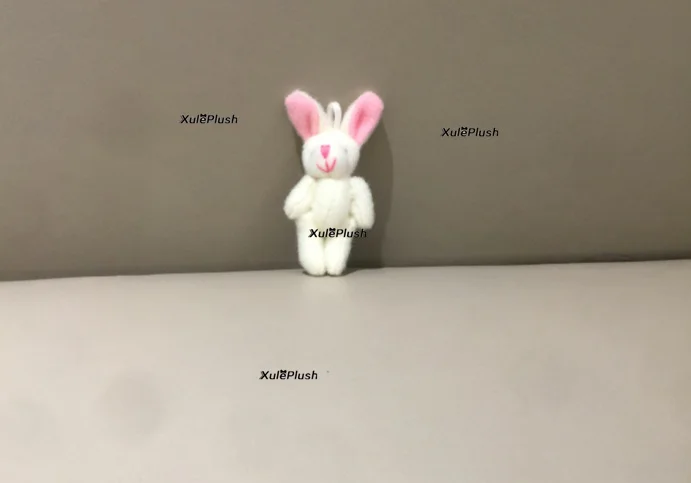 4cm Мини 4-18 см прибл. Кролик маленькое плюшевое набивное игрушечное кукла, одежда и аксессуары для волос Декор плюшевые игрушки куклы - Цвет: 4cm