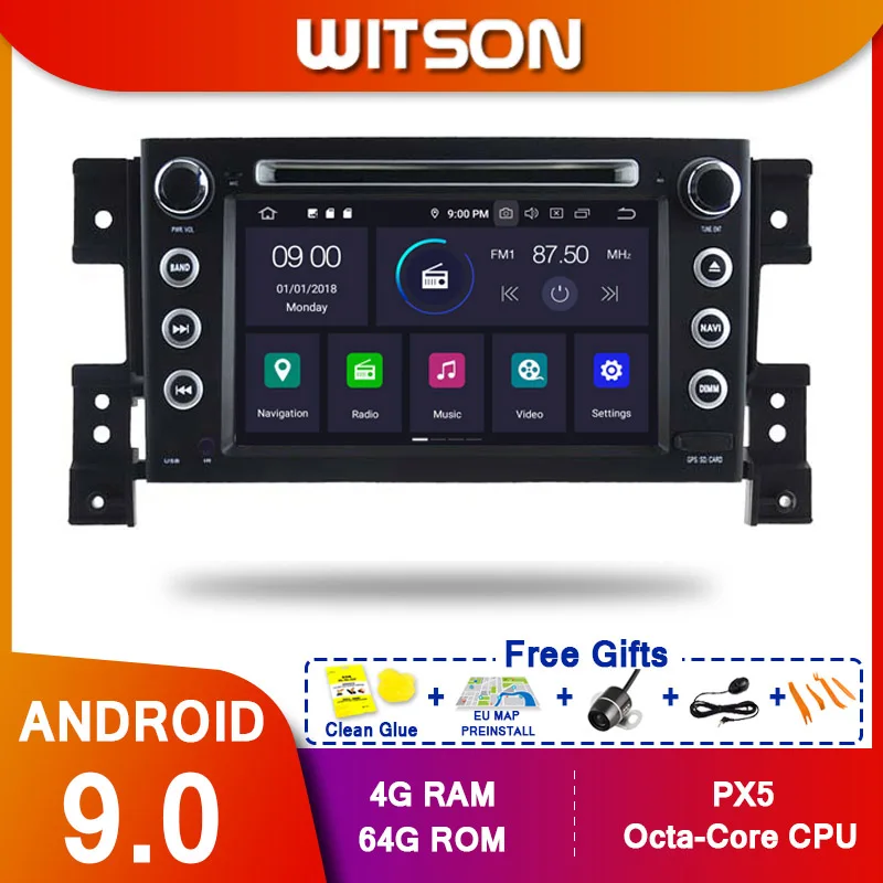 WITSON Android 9 0 Octa core (восемь основных) PX5 dvd плеер автомобиля для SUZUKI GRAND VITARA 2005 2012