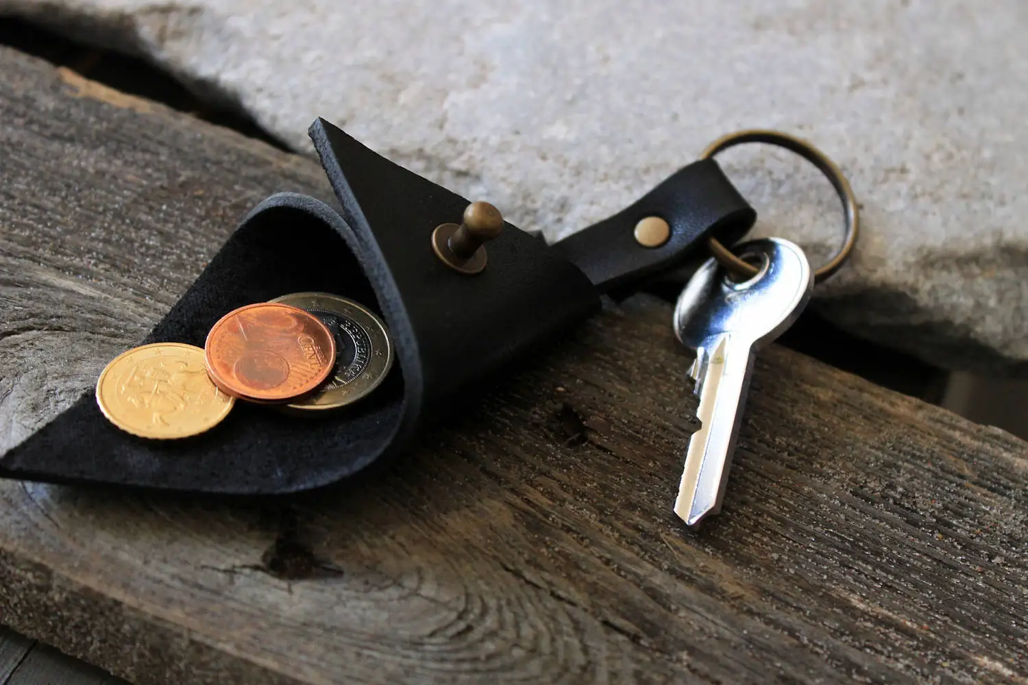 Японское стальное лезвие высечка стальной перфоратор кошелек для монет кольцо