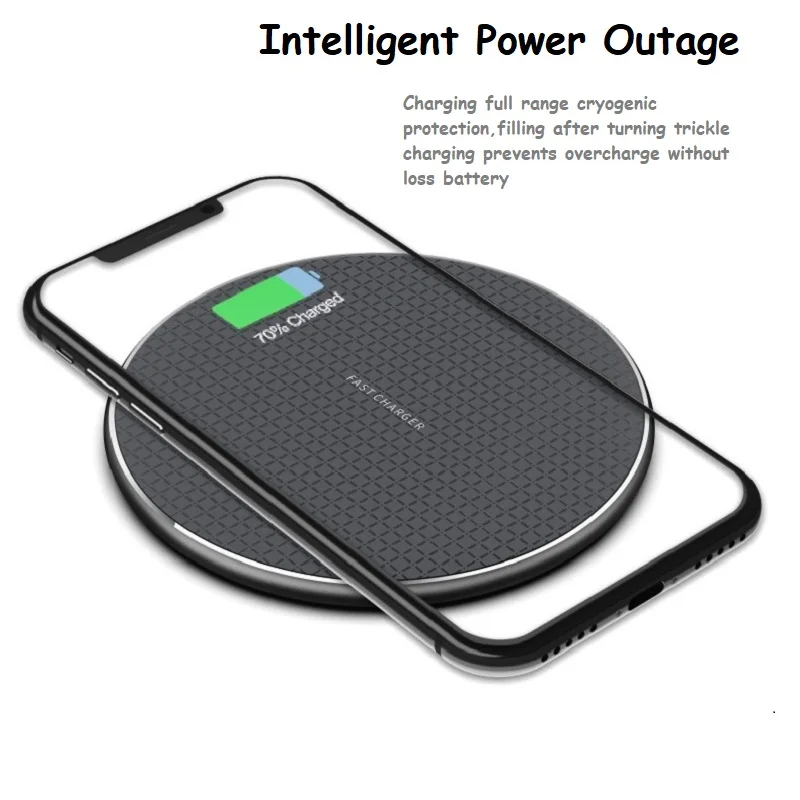 

QI Wireless Charger Pad For iPhone 11 Xs Max X XR 8 Plus Fast Charging For Samsung Note 9 Note 8 S10 Quick Induction Charger