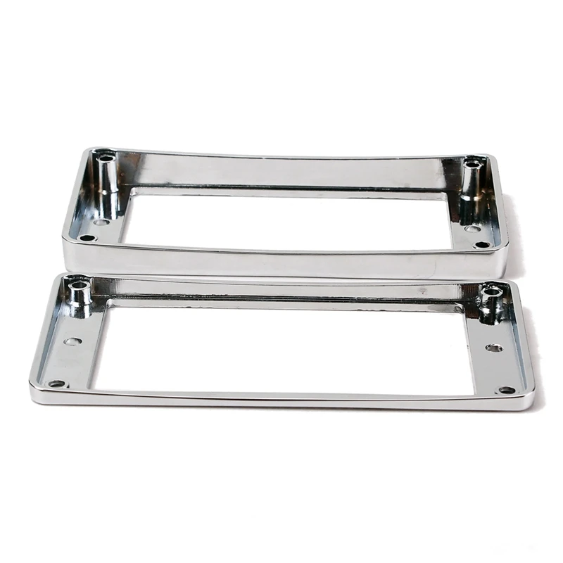 2 шт. Humbucker Пикап Кольцо Металлическая изогнутая Нижняя рамка для LP PRS гитарные