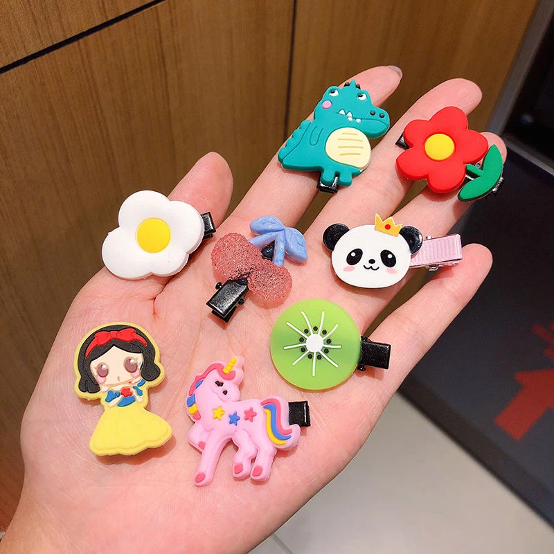 10 шт./компл. Мультяшные заколки для девочек детские милые волос детей модные