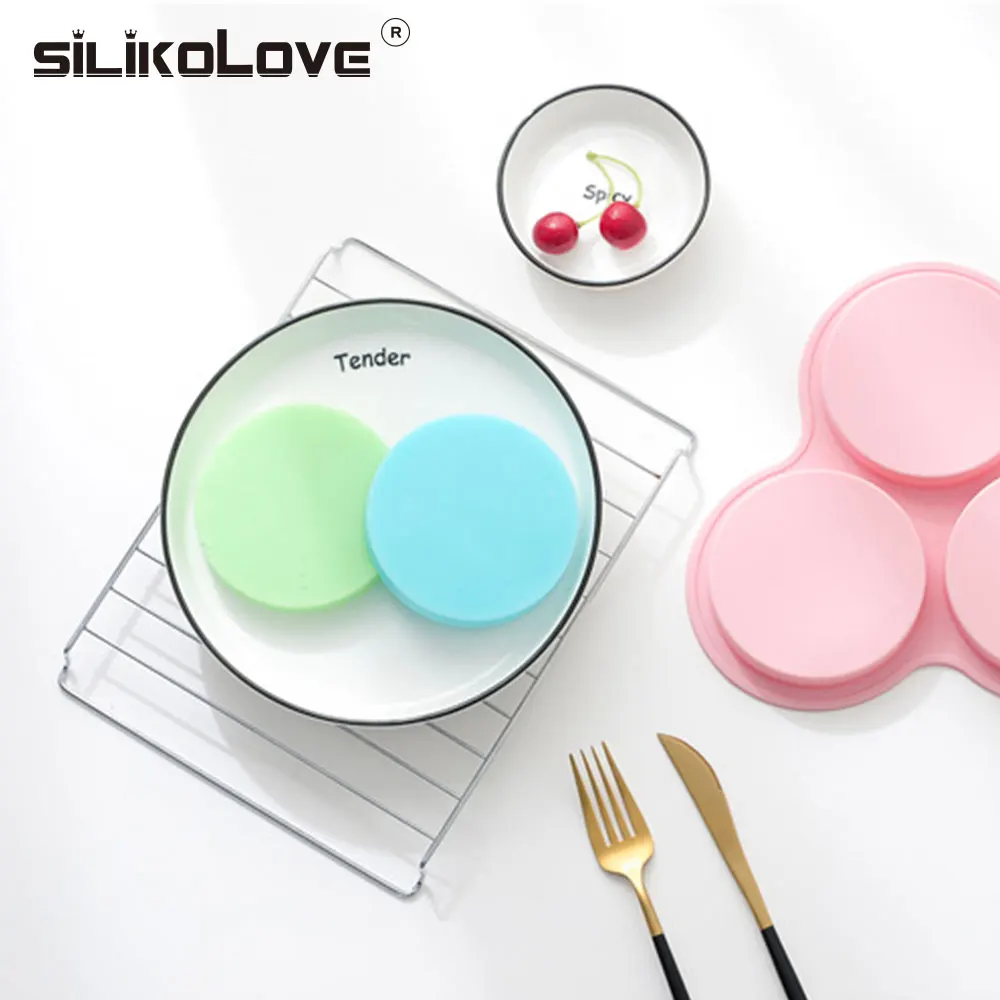 3d силиконовая форма для выпечки тортов круглая мусса десерта шоколада печенья