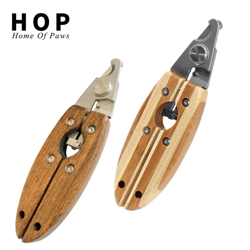 Кусачки для домашних животных из бамбука ножницы ногтей деревянные щипцы кошек