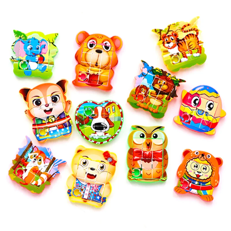 

Пластиковые Детские обучающие игрушки с цифрами, Обучающие пазлы с милыми животными, пазлы в подарок, 5*4,8 см