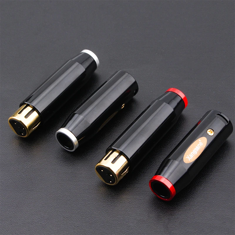 4 шт. Hi-Fi Конектор High-end позолоченный XLR кабель коннектор 3-х контактный разъем |
