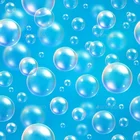 Фон для детских фотографий Laeacco с голубыми пузырями на заказ