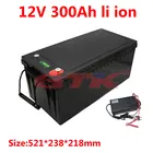 Перезаряжаемый литий-ионный аккумулятор 12V 300Ah для системы хранения солнечной энергииэлектрическая лодкаRVпанель солнечных батарей + 20Acharger