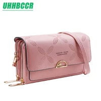 luxury leather messenger bags women clutch mini crossbody shoulder bag female large capacity phone bag ladies purse with zipper