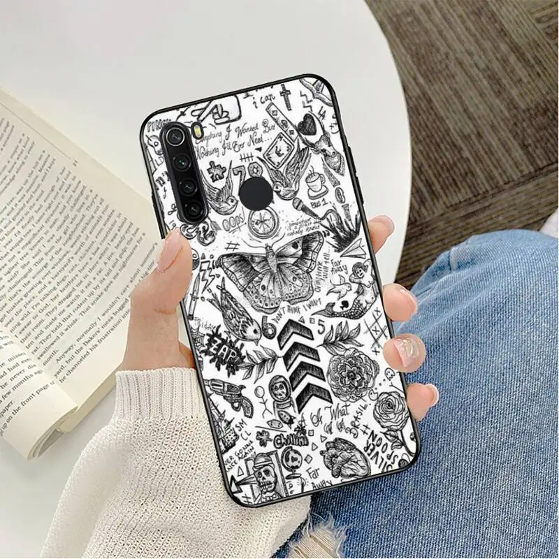 

Tatuagens do One Direction Harry Styles Phone Case For Redmi note 8Pro 8T 6Pro 6A 9 Redmi 8 7 7A note 5 5A note 7 case