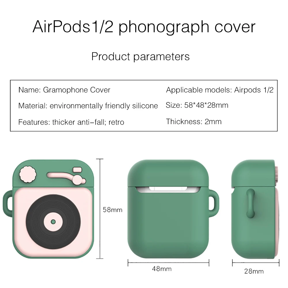 Мягкий силиконовый чехол для Airpods Мультфильм защитный милый чехол гарнитура аксессуары чехол для Apple Беспроводная коробка для хранения наушников