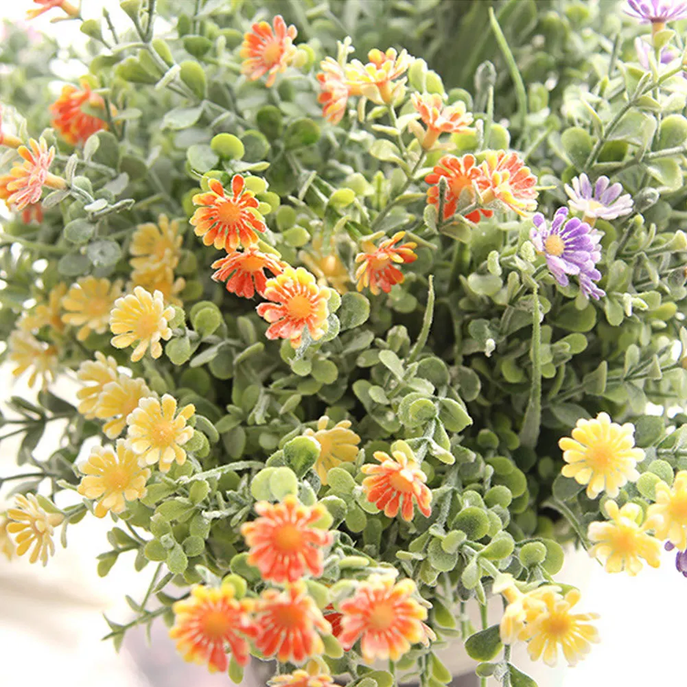 Искусственный маленький цветок маргаритки для свадьбы букет невесты из