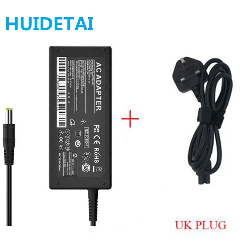 Зарядное устройство с адаптером переменного тока 19 в 5220 а шнуром питания для Acer