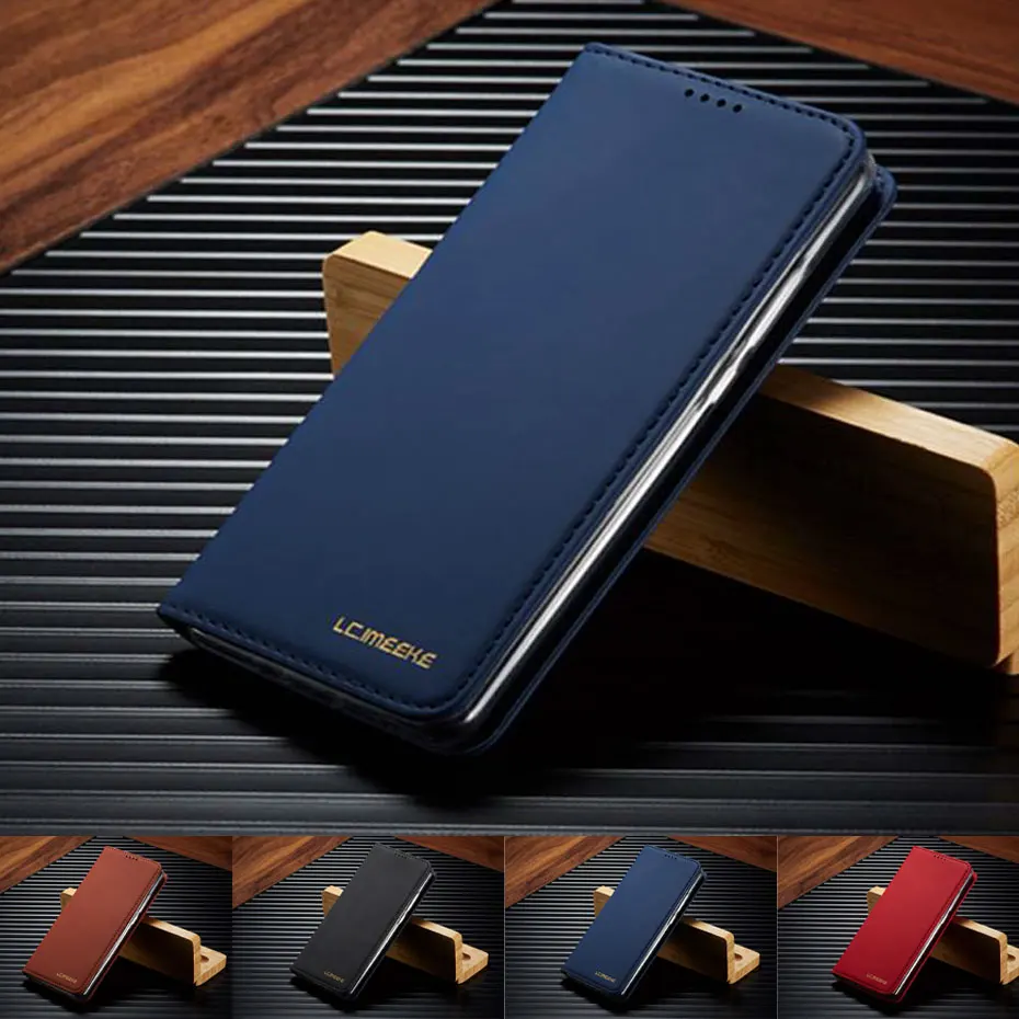 Роскошный кожаный чехол книжка для Samsung Galaxy S10 E S9 S8 Note 10 Plus A10 A20 A30 A40 A50 A70 M10 бумажник