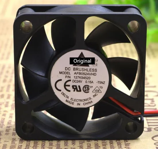 100% рабочий AUB0524VHD 5020 50 мм 5 см постоянный ток 24 в а инвертор сервера ПК чехол охлаждающий вентилятор