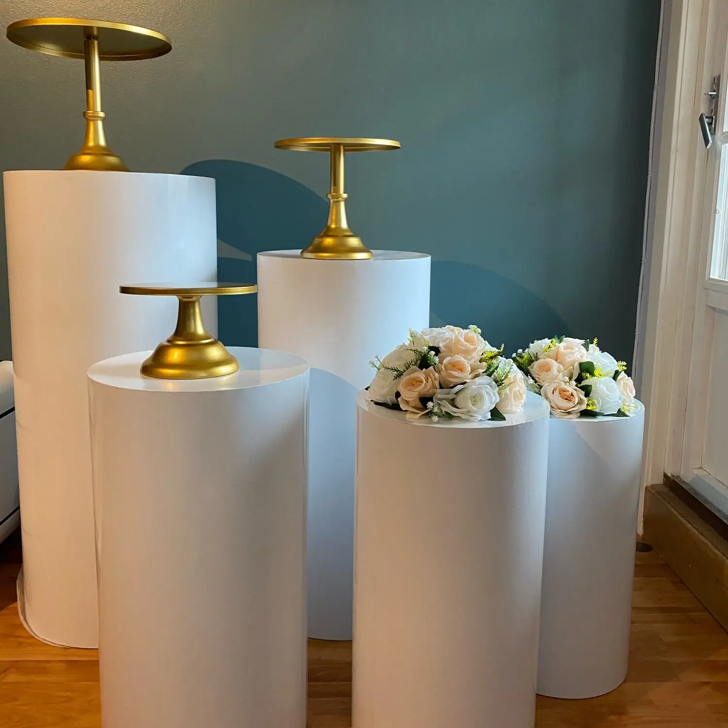 Круглый подступни железа плинтус Дисплей вечерние торт подставка Подиум DIY