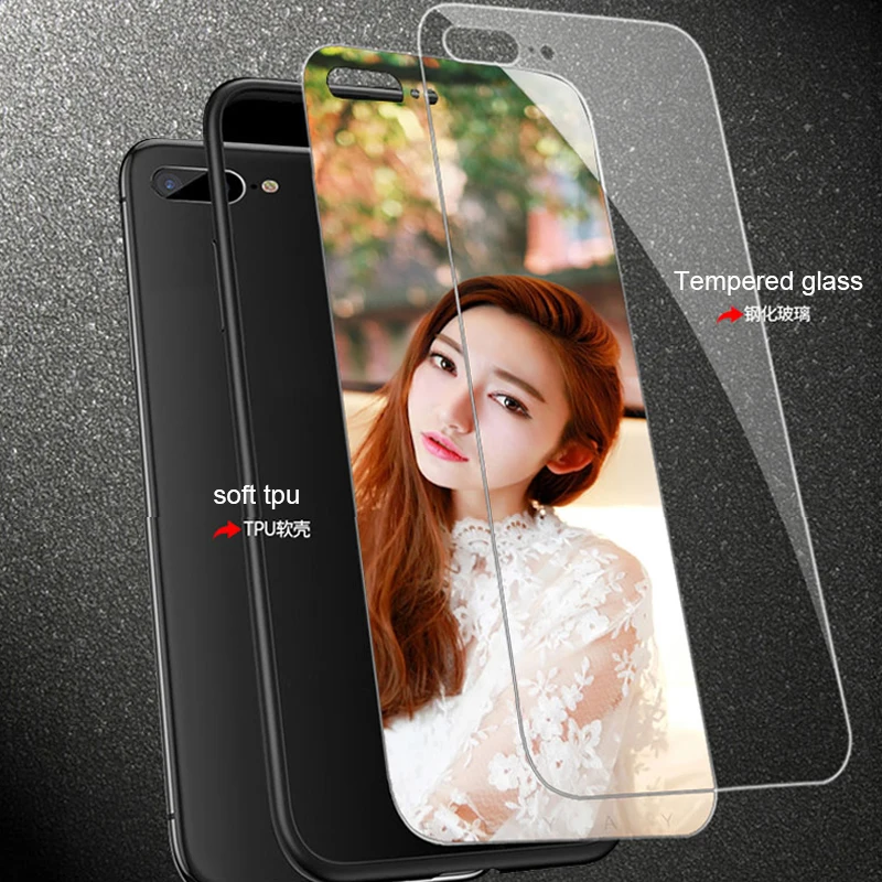 DIY Custom Design Phone Case For Huawei Y9 2018 Y7 PRO 2017 Y5 Prime Lite 2019 Y6 Tempered glass cover |