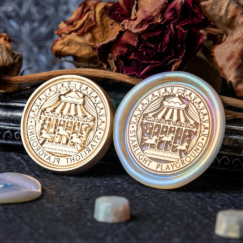 

Merry-Go-Round Wax Seal Stamp vintage 30MM Sealing Stamp Head For Scrapbooking Envelopes Wedding Invitations Gift Packaging