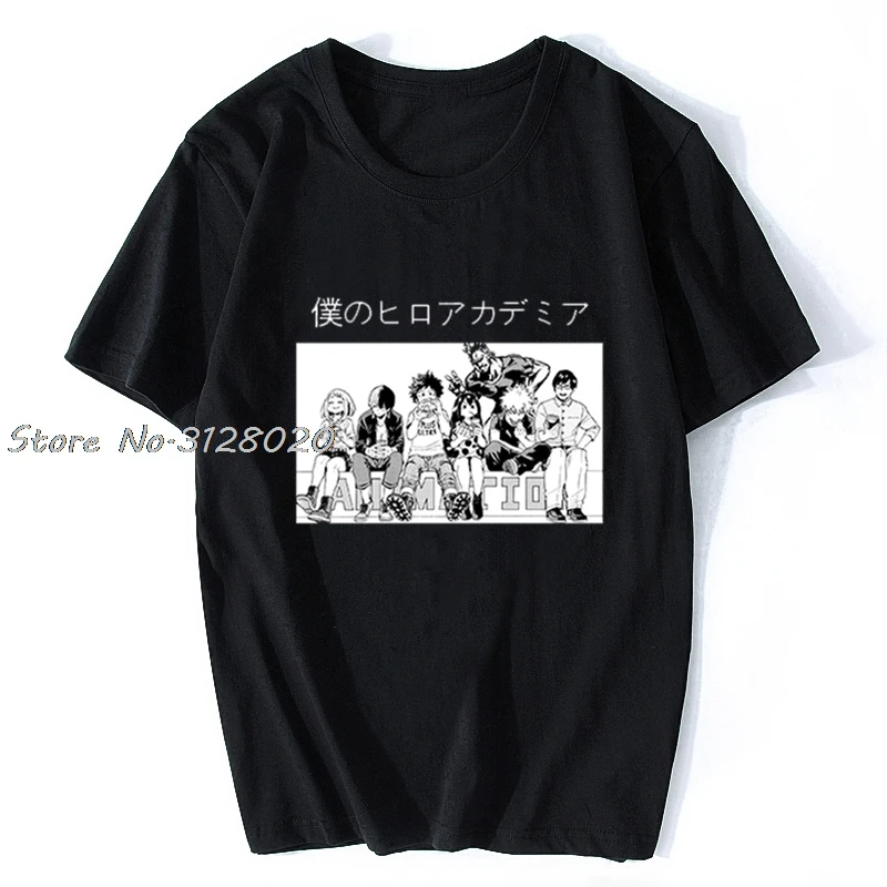 Забавный топ с аниме принтом моя геройская академия Повседневная летняя