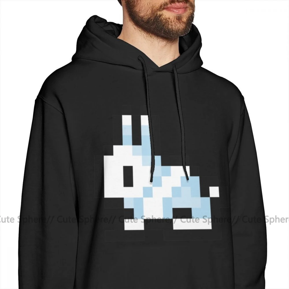 Толстовка Terraria с капюшоном Pixel Bunny Осенний пуловер оверсайз хлопковая Мужская