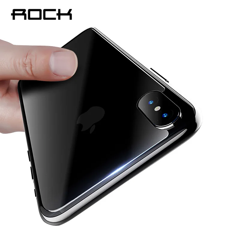 ROCK 9H защитное закаленное стекло для Apple iphone X задняя крышка 0 12 мм мягкое Защитное x
