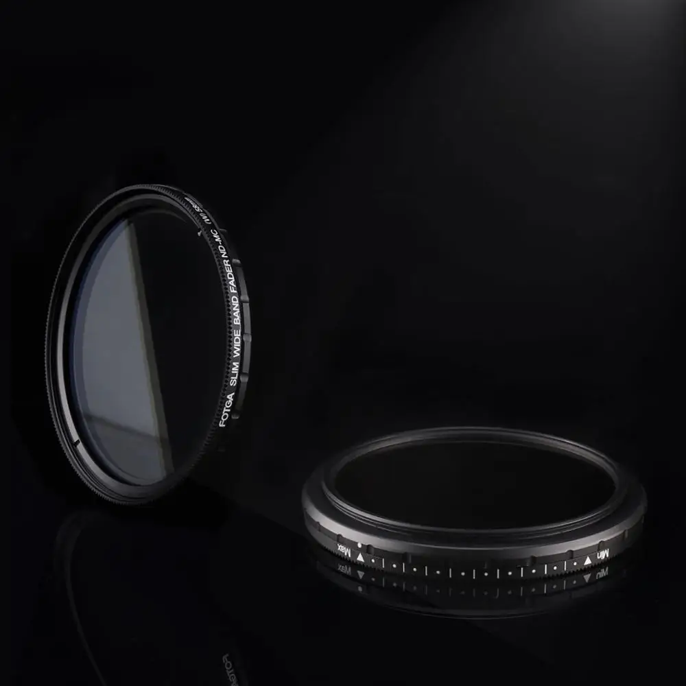 FOTGA 43-82mm Ultra Slim ND2-400 Fader Variable Neutral Density ND Filter for DSLR Lens Adjustable ND2 ND4 ND8 to ND400 | Электроника