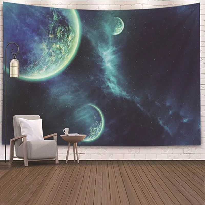 Гобелен с изображением звездной Вселенной планеты Млечного Пути астронавта