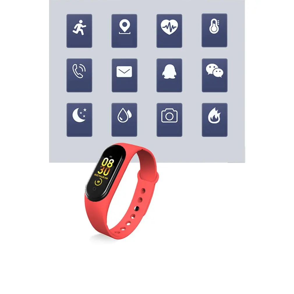M4 Smart Band 4 фитнес трекер часы спортивный браслет пульсометр кровяное давление