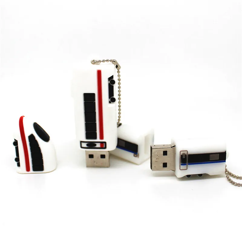 Мультяшный высокоскоростной USB флеш накопитель 128 Мб локомотивный мото флешка 4