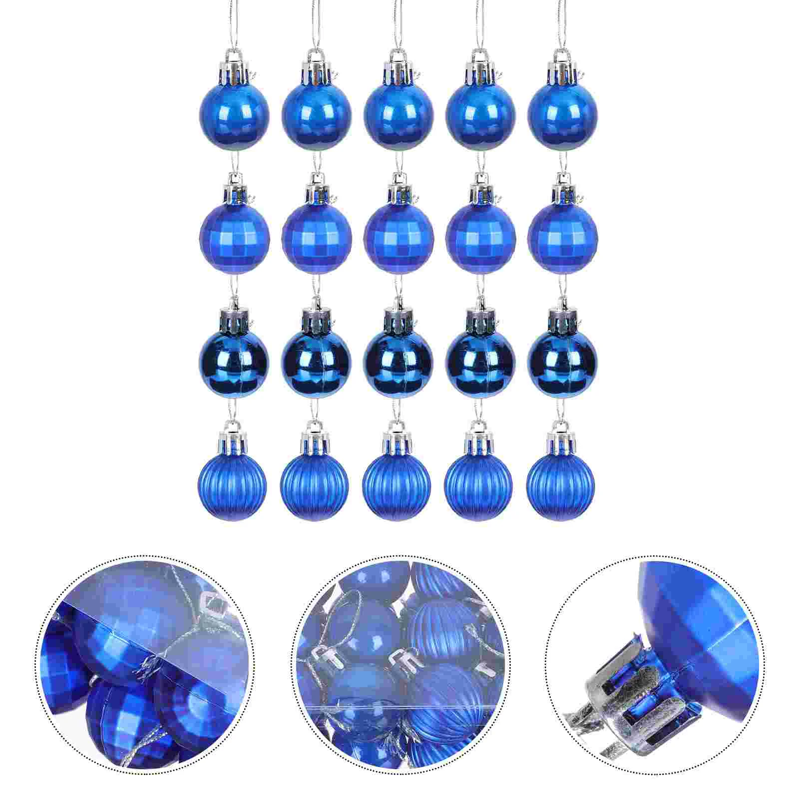 

24Pcs Exquisite Tree Pendants Festival Tree Hanging Props for Christmas