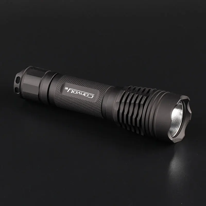 Конвой M1 Cree XML2 Led Linterna 18650 вспышка светильник высокий мощный Фонари черный фонарь
