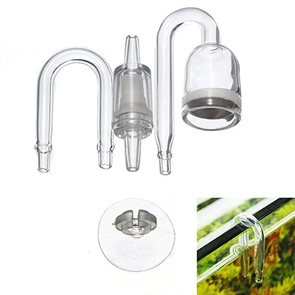 1 Набор для аквариума СО2 очистки стекла регулятор u-образная форма диффузор