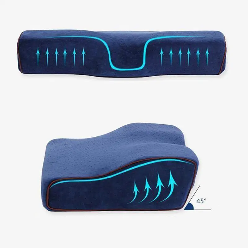 Dish-shaped Gel Pillow Memory Foam Bed Orthopedic Neck Summer Ice-cool Slow Rebound Sleep Soft Health Care Home | Дом и сад