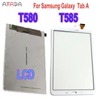 Новый кожаный чехол для Samsung Galaxy Tab A 10,1 SM-T580 SM-T585 комплект ЖК-экрана с сенсорным дисплеем, замена агрегата SM-T580 SM-T585